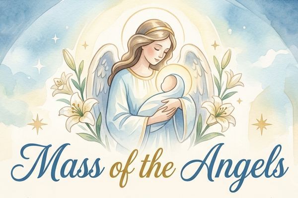 Mass of the Angels stamp